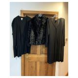 CHICOS SZ 3 LONG CARDIGAN, WALLIS SZ L FUZZY