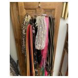 ASSORTED LADIES FASHION SCARVES WITH SCARF HANGER