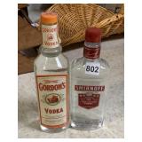 2 SEALED BOTTLES OF VODKA, GORDONS AND SMIRNOFF