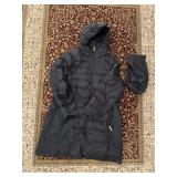 MICHAEL KORS LONG BLACK PACKABLE DOWN JACKET, SZ