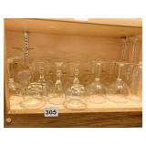 CHAMPAGNE GLASSES, WINE GLASSES AND OTHERS