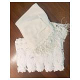 2 IVORY FRINGE SWAGS, 26