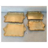 LABRAZEL 4 GOLD TRAYS 16" AND 9" -