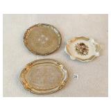 SEZZATINI HAND MADE ITALY 11" ROUND TRAY,