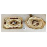 FLORENCE ITALY HANDMADE GOLD LEAF TRAY, ROUNDED