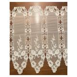 GORGEOUS WHITE LACE CURTAIN PANEL, NEW CONDITION,