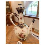 NIPPON PORCELAIN NPSK HAND PAINTED TEAPOT 10.5" H
