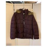 CALVIN KLEIN SZ 1X DOWN WINTER COAT WITH HOOD
