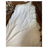 SOFT SURROUNDINGS KING SIZE WHITE CRUSHED SATIN