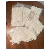 4 LACE DRAPE PANELS NEVER USED 40" X 76" L