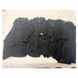 GROUP OF FIVE BLACK SWIM COVER UPS SIZES LARGE