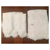 WHITE LACE CURTAIN PANEL 116