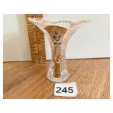 CRYSTAL BOHEMIAN HAND PAINTED FOUR-INCH-HIGH X