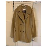 NWT KENSIE SZ XXL BROWN PLUSH COAT