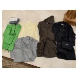 FREE PEOPLE SZ M/L WHITE LACE LOOK RAIN JACKET,