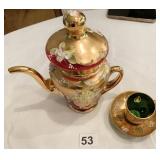 MURANO GLASS BOHEMIAN TEAPOT SERGIO ZANE HAND