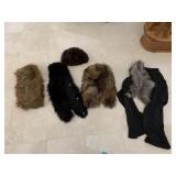 MINT VELVET FAUX FUR HOOD AND SCARF, FUR WRAP,