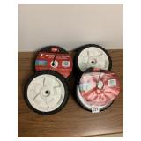 4 NEW TORO 8" REPLACEMENT WHEELS