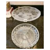 DIVIDED DISH AND FROSTED PLATE
