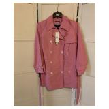NWT RALPH LAUREN GARDEN PINK RAINCOAT, SZ 1X
