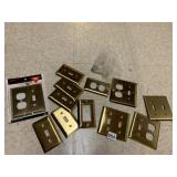 SHINY BRASS SWITCH AND OUTLET COVERS