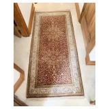 WOOL HAND-WOVEN AREA RUG 78" X 34" - RUG HAS BEEN
