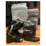 KHOMBU SUEDE BOOTS SIZE 9, SIZE 9 FAUX LEATHER