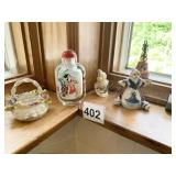 SNUFF BOTTLE, DELFT FIGURE