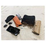 SPARE GLASSES CASES, CLIP ON SUNGLASSES,