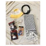 SOUVENIRS FROM THE HOLY LAND INCLUDING KEFFIYEH,