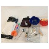 NEW POT HOLDERS, COOLING RACKS, MEAT THERMOMETERS,