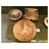 DECORATIVE PLATES/ DISHES INCL. EIFFEL TOWER