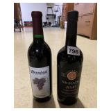 2 SEALED BOTTLES OF WINE, ARROWHEAD FREDONIA AND
