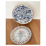 HAND MADE GREECE SOUVENIR PLATE AND HAND PAINTED