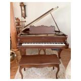 KRANICH & BACH BABY GRAND PLAYER PIANO W/ QRS