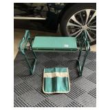 GARDEN KNEELING STOOL WITH TOOL CADDY, NEVER USED