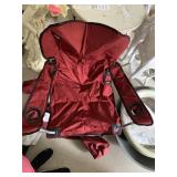 2 CAMPING CHAIRS, NEVER USED, WITH CUP HOLDERS