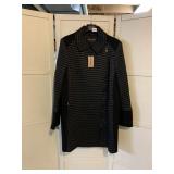 NWT JAEGER LONG WOMENï¿½S DRESS COAT, BLACK WITH