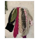 ASSORTED LADIES FASHION SCARVES WITH SCARF HANGER