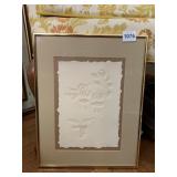 11X14 SIGNED AND NUMBERED EMBOSSED PAPER ART,