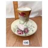 T V FRANCE HAND PAINTED ROSES 6" H