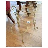 SERVING DISH FOR PLATES GOLD FINISH