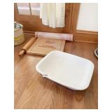 CORN IN BAKING DISH, WOULD ROLLING IN, ROLL OUT