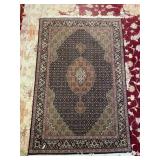 HAND WOVEN 62" X 41" BEAUTIFUL RUG VERY CLEAN