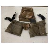 2 LEATHER TOOL BELTS