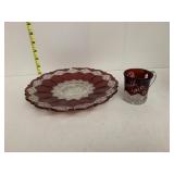 RUBY PLATE, SOUVENIR CUP 1910