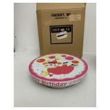 VINTAGE MUSICAL CAKE PLATE BY FABCRAFT