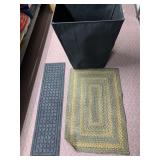 RUGS, CLOTH BASKET