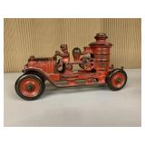 VINTAGE CAST IRON FIRE TRUCK