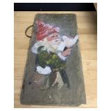 HAND PAINTED SANTA ON SLATE
